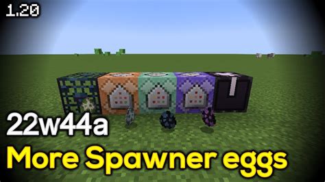 Minecraft 22w44a More Spawn Eggs Youtube