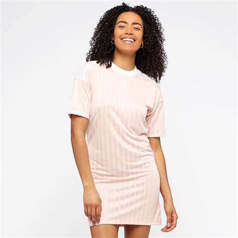 Womens Clothing Adidas Originals Womens Trefoil Dress Blush Pink