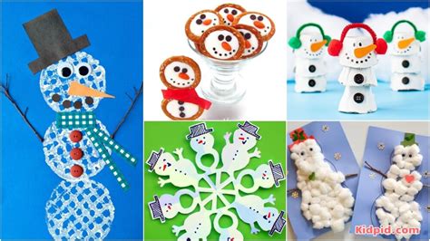 Snowman Crafts for Kids - Creative and Easy Ideas - Kidpid