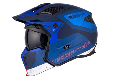 Casco Mt Streetfighter Sv S Totem C Azul Mate