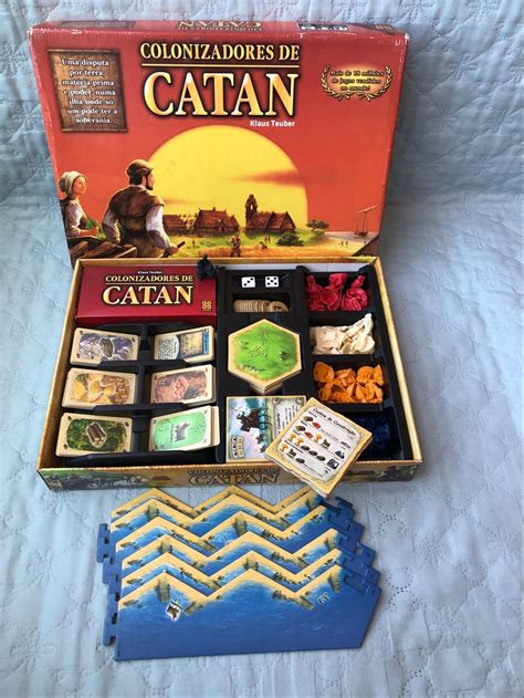 Jogo Catan Grow Completo Antigo e Raro em Português Jogo de Tabuleiro