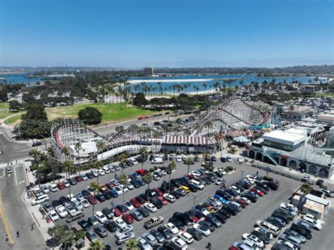 Aerial View Of Belmont Park An Amusement Park Built In 1925 On The