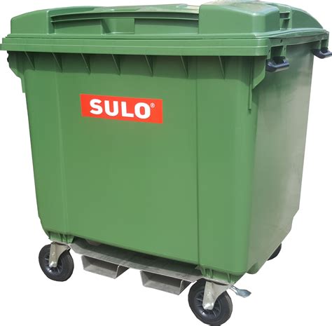 S U L O German Made Litres Wheels Mobile Garbage Waste Bin