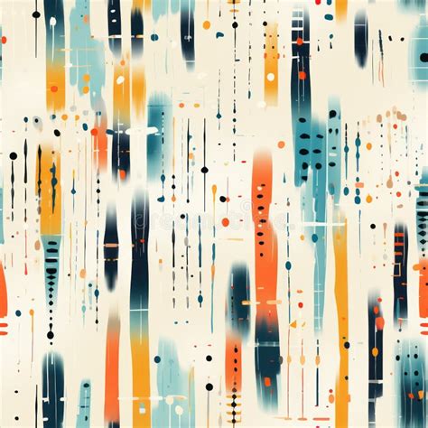 abstract vintage morse code seamless pattern ai generated stock