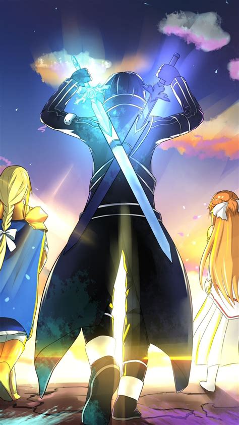 H Nh N N Anime Sword Art Online Alicization Kirito Sword Art Online