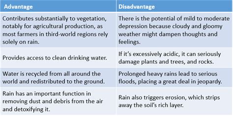 The Beauty Of Rain Advantages And Disadvantages