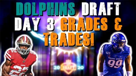 Miami Dolphins 2020 Nfl Draft Day 3 Grades Trade For Rb Matt Breida