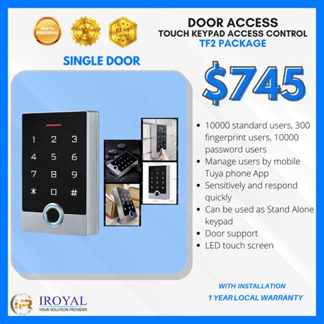 WiFi Tuya IP68 Waterproof Door Access Control System Standalone