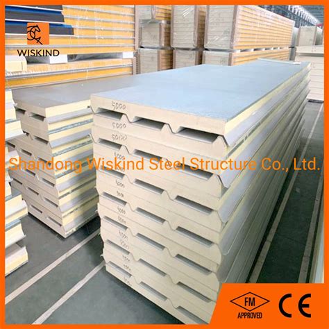 Ppgi Steel Metal Board Sandwich Insulation Eps Pu Pir Rock Wool Wall