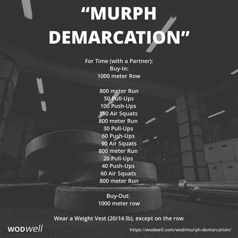 Murph Demarcation Workout Kobalt Performance Partner Wod Wodwell