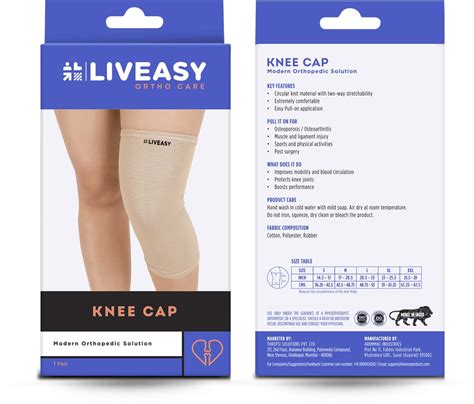 Buy Liveasy Ortho Care Knee Cap Pair Modern Orthopedic Solution