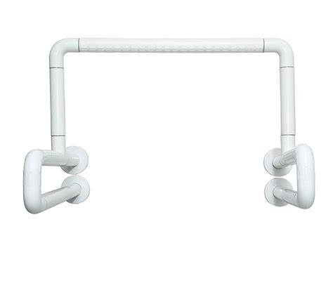 Buy Dolphy ABS Wall Mounted Fold Up Toilet Grab Bar White At Lowest