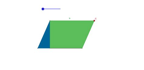 Área del romboide GeoGebra