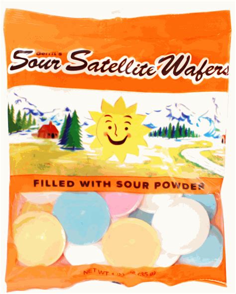 Sour Satellite Wafers Candy Flying Saucer UFO Candy