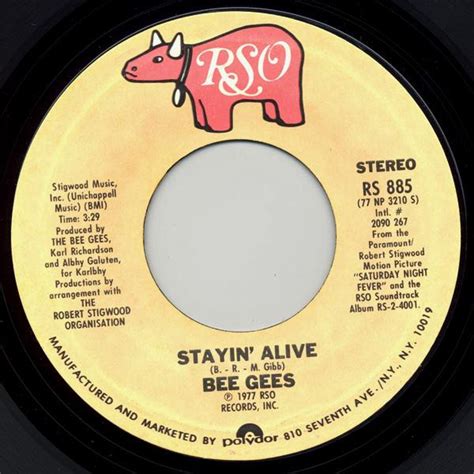 Bee Gees - Stayin' Alive (1977, Vinyl) | Discogs