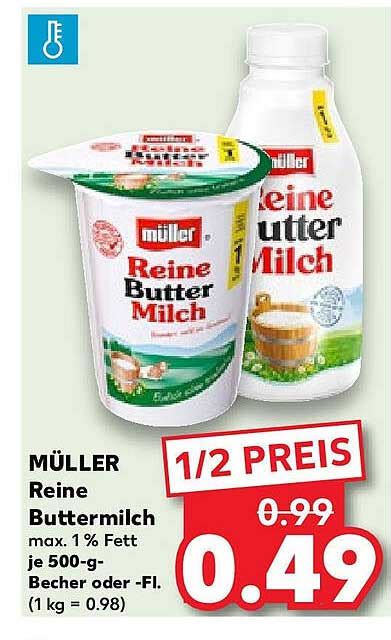 M Ller Reine Buttermilch Angebot Bei Kaufland Prospekte De