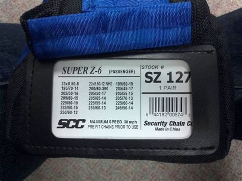 Security Chain Company Super Z6 SZ127, Cable Chains - Tacoma World Forums