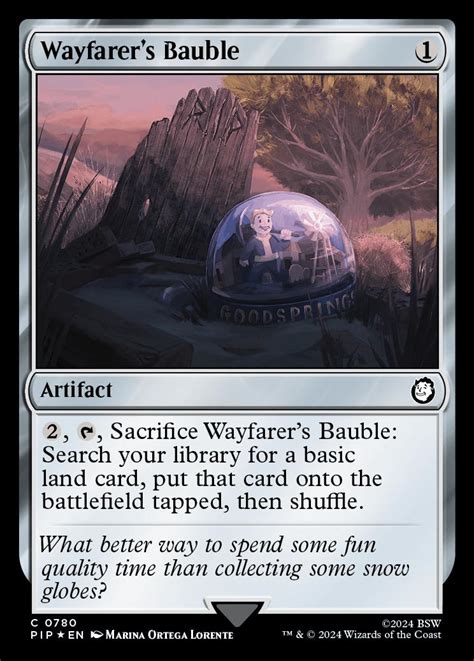 Wayfarer S Bauble Universes Beyond Fallout Foil Commander Card