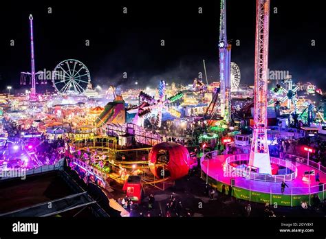 The Opening Night Of The Hull Fair In Hull Yorkshire One Of The