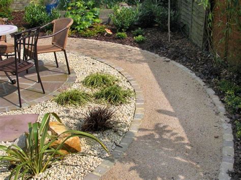 Self Binding Gravel Path With Sandstone Sett Edging Longacres