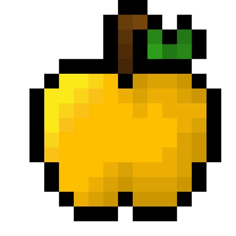 Minecraft Pixel Art Golden Apple