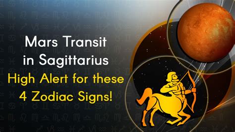 Mars Transit In Sagittarius High Alert For These 4 Zodiac Signs