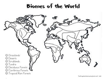 Biomes Map For Kids