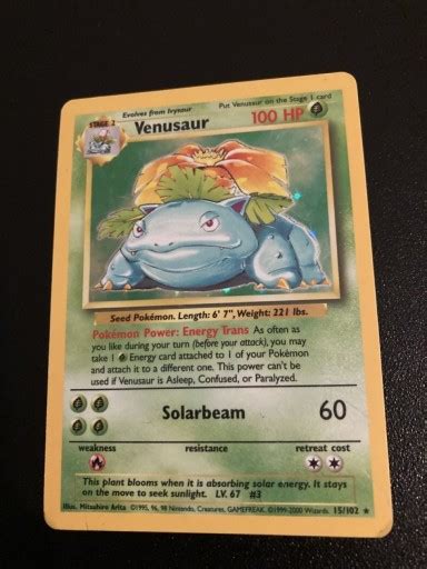 Venusaur base set Holo karty Pokemon TCG Poznań Kup teraz na