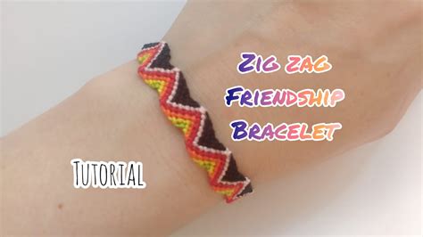 Zig Zag Pattern Friendship Bracelet Tutorial YouTube