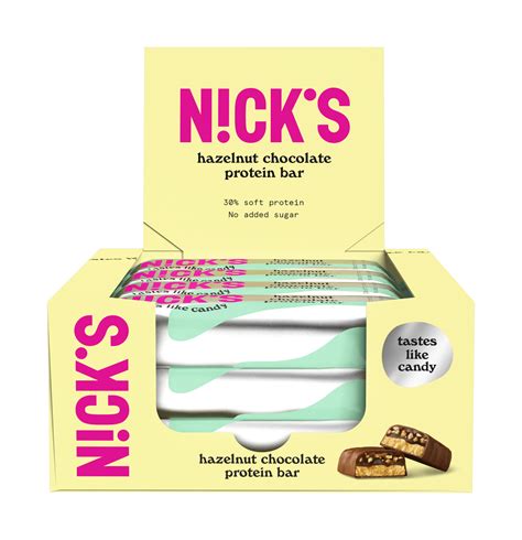 Nicks Protein Bar G Hazelnut Chocolate Stk Helsekost No