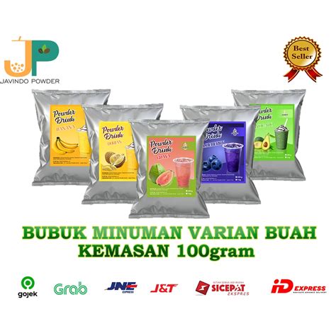 Jual Bubuk Minuman Reguler Bubble Drink Powder Varian Buah Grm