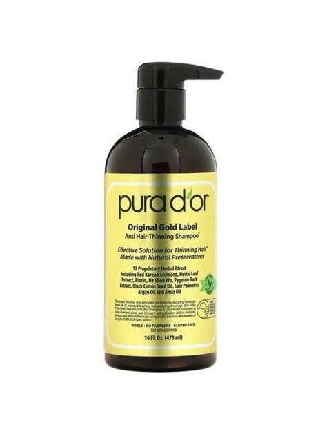 Pura Dor Anti Hair Thinning Shampoo 16 Fl Oz 473 Ml Shopee