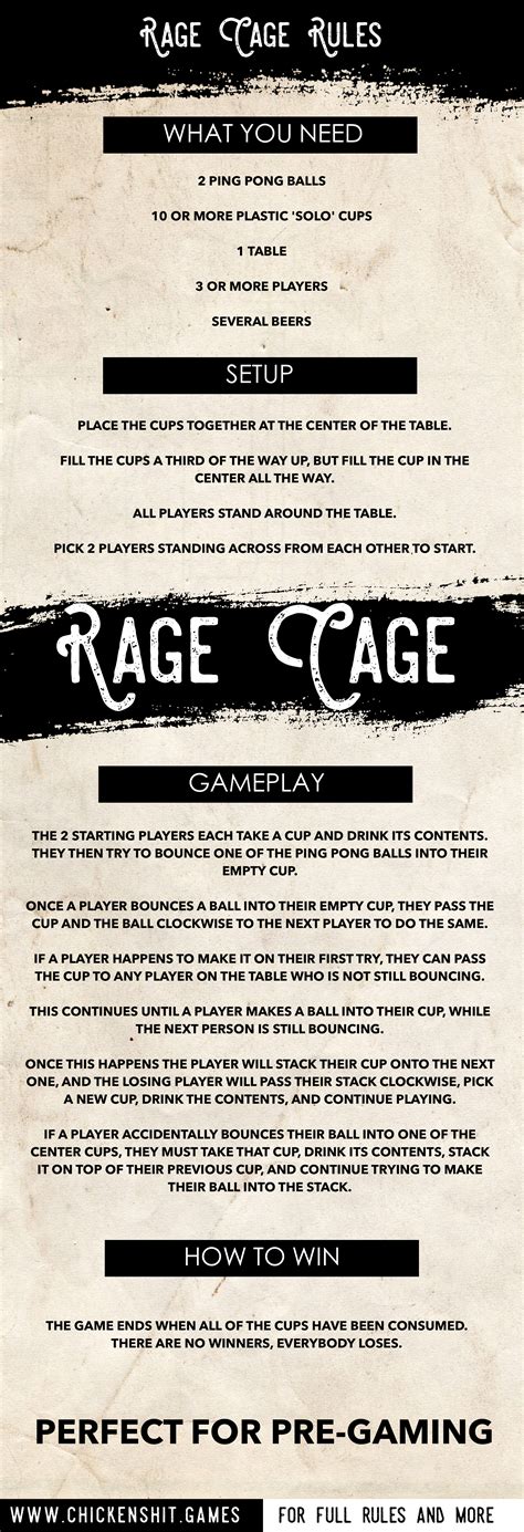 Rage Cage Drunk Uno Beer Pong And Flip Sip Or Strip Beer Drinking