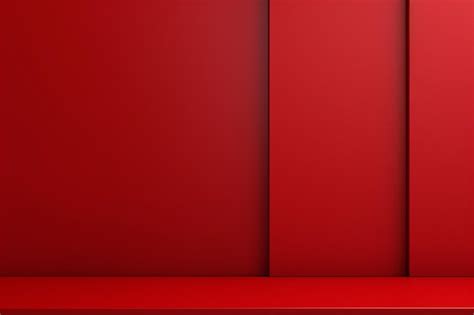 Premium Photo Minimalist Red Backdrop With Random Strokes