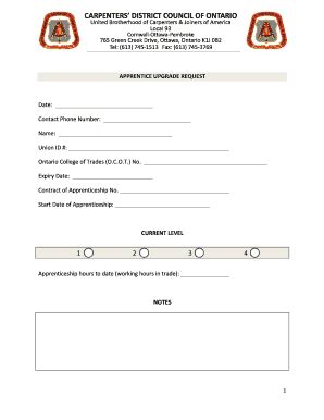 Fillable Online Local93 BApprenticeb Upgrade BRequestb Form Pdf Local