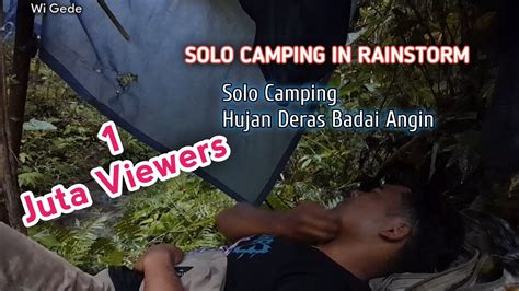 Solo Camping Bushcraft Di Tengah Hutan Dekat Sungai Asmr Solo Camping