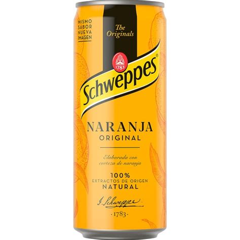 Comprar Refresco De Naranja Original Lata Cl Schweppes