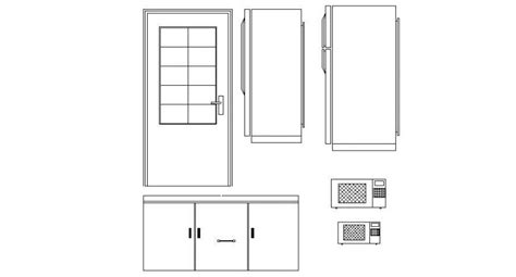 Refrigerator Cad Block