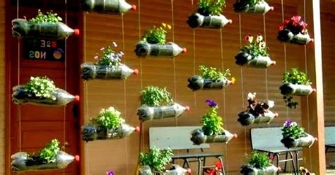 Cara Membuat Vertical Garden Dari Botol Bekas Di Rumah Anda