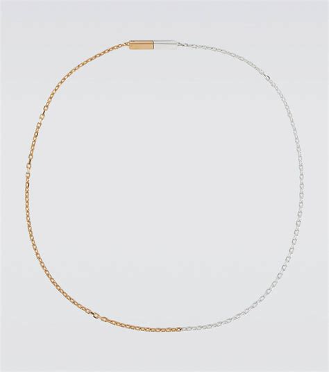 Bottega Veneta Chains Gold Plated Necklace Bottega Veneta