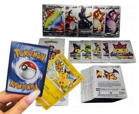 Oryginalna Karta Pokemon Karty Srebrne Vmax Gx Szt Poke Fan Gratis