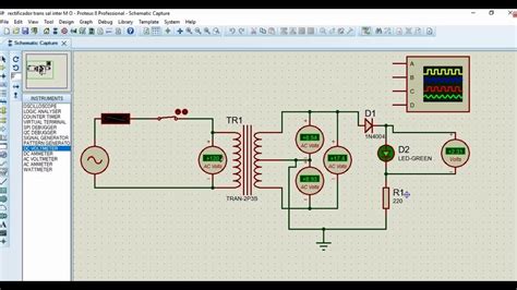 Rectificador Media Onda Con Transformador De Salida Intermedia Youtube