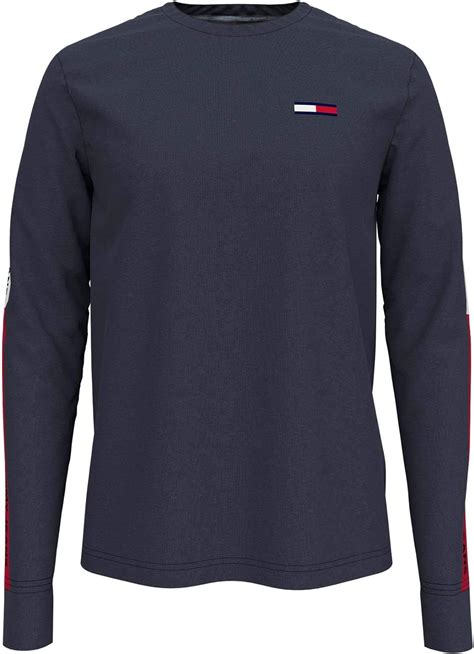 Tommy Hilfiger Men S Tommy Jeans Graphic Long Sleeve T Shirt Amazon