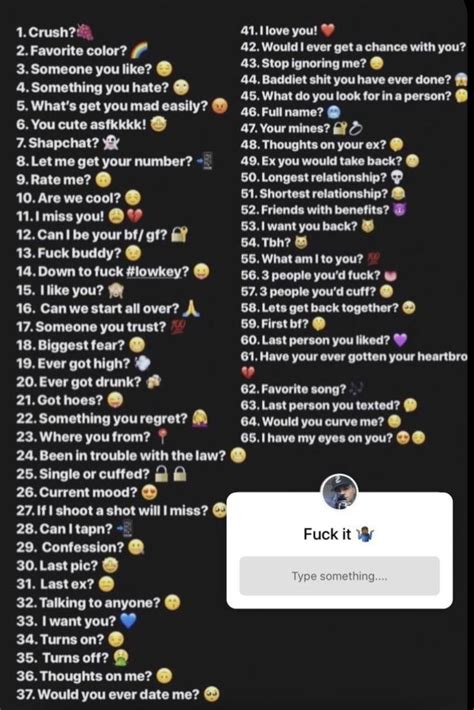 Pick A Number Any Number Instagram Questions Snapchat Story