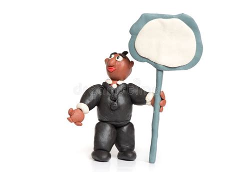 Plasticine Business Man Stock Photo Image Of Billboard 63102090