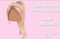 Blonde Rblx Hair Codes Ideas In Coding Clothes Roblox Codes