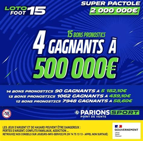 Loto Foot 4 Joueurs Se Partagent Les 2 Millions D Euros Mis En Jeu