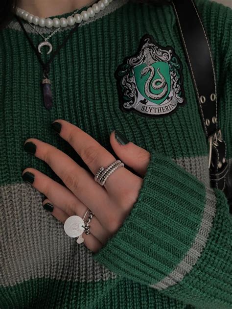 Harry Potter Slytherin Quidditch Draco Malfoy Aesthetic Outfit Inspo