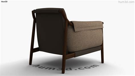 360 View Of Poltrona Frau Times Lounge Armchair 3d Model 3dmodels Store