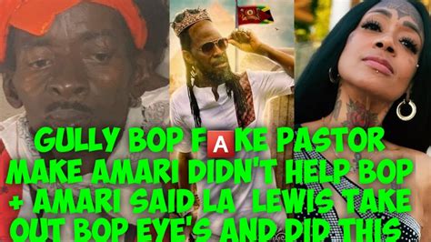 Omg Big F Ght Gully Bop Ex Amari Said La Lewis Did This To Bop B0d